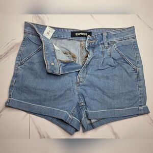 Express Light Blue Women's Denim Shorts | Size 4 | Shortie High Rise
